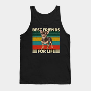 Tiny Tails Chihuahua Best Friends For Life for Small Dog Admirers Tank Top